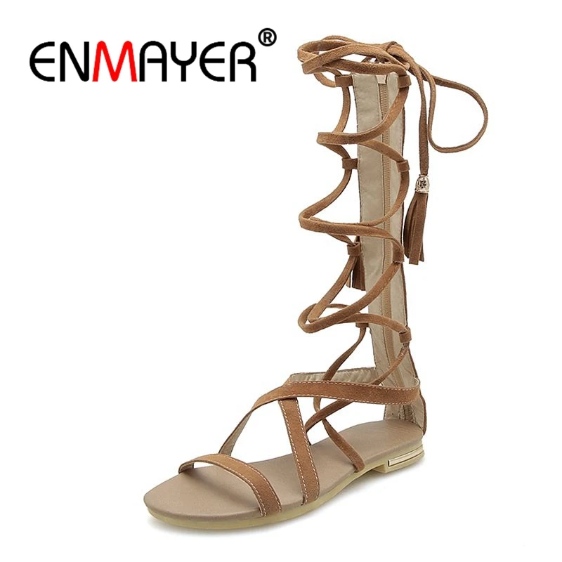 Женские сандалии на плоской подошве с ремешком размеры 34 46|Боссоножки и сандалии|