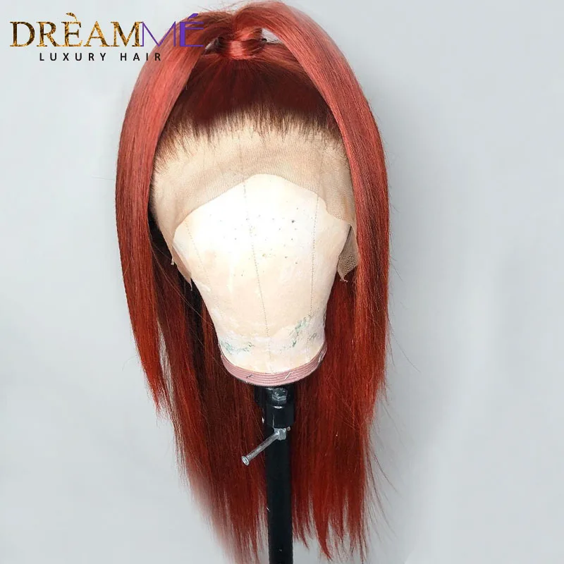 Цветной прямые Синтетические волосы на кружеве парик их натуральных волос