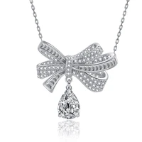 100 18k white gold necklace for women natural diamond with diamond jewelry anillos de bizuteria anillos mujer gemstone pendant