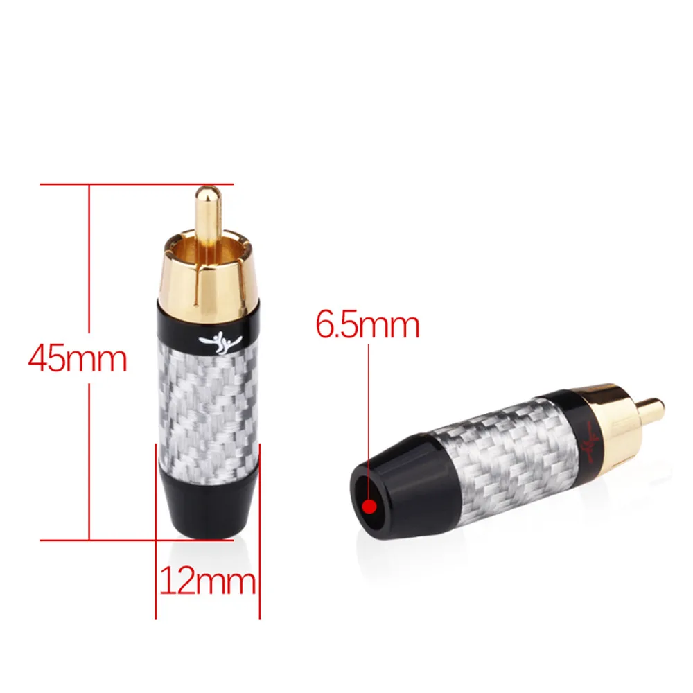 Штекерный аудиоразъем RCA для динамика аудиокабель 6 5 мм разъем