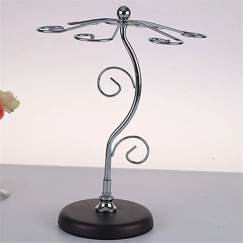 Wine Glass Rack Kitchen Bar Cup Hanging Holder Metal Goblet Display Stand Drinking Glasses Stemware Accessories |