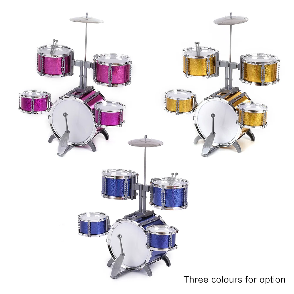 Компактный размер набор барабанов детский музыкальный инструмент игрушка 5 с