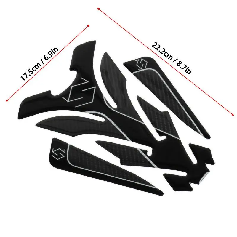 Наклейка 5D из углеродного волокна на бак мотоцикла наклейка эмблема для Suzuki GSX S