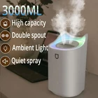 Увлажнитель-распылитель воздуха, 3000 мл, USB, LED-лампа