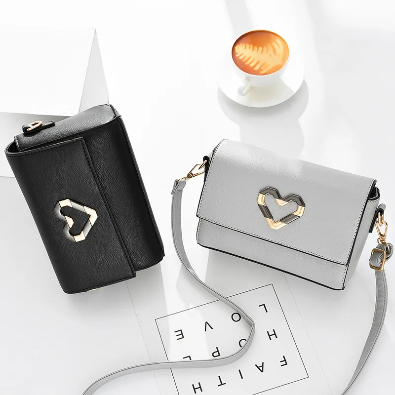 

2020 Autumn New Korean Style Wild Crossbody Small Square Bag Fashion Shoulder Bag Female Leisure Travel Quality PU Leather Bag