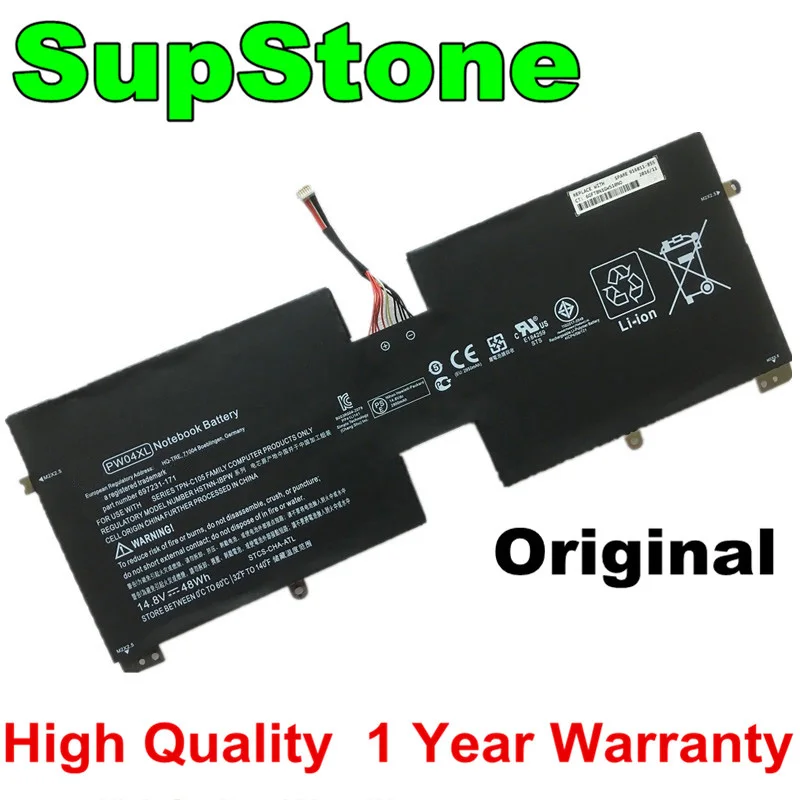 SupStone оригинальные PW04XL HSTNN IBPW ноутбук Батарея для HP призрак XT TouchSmart 15 4000EW 4000eg TPN C105