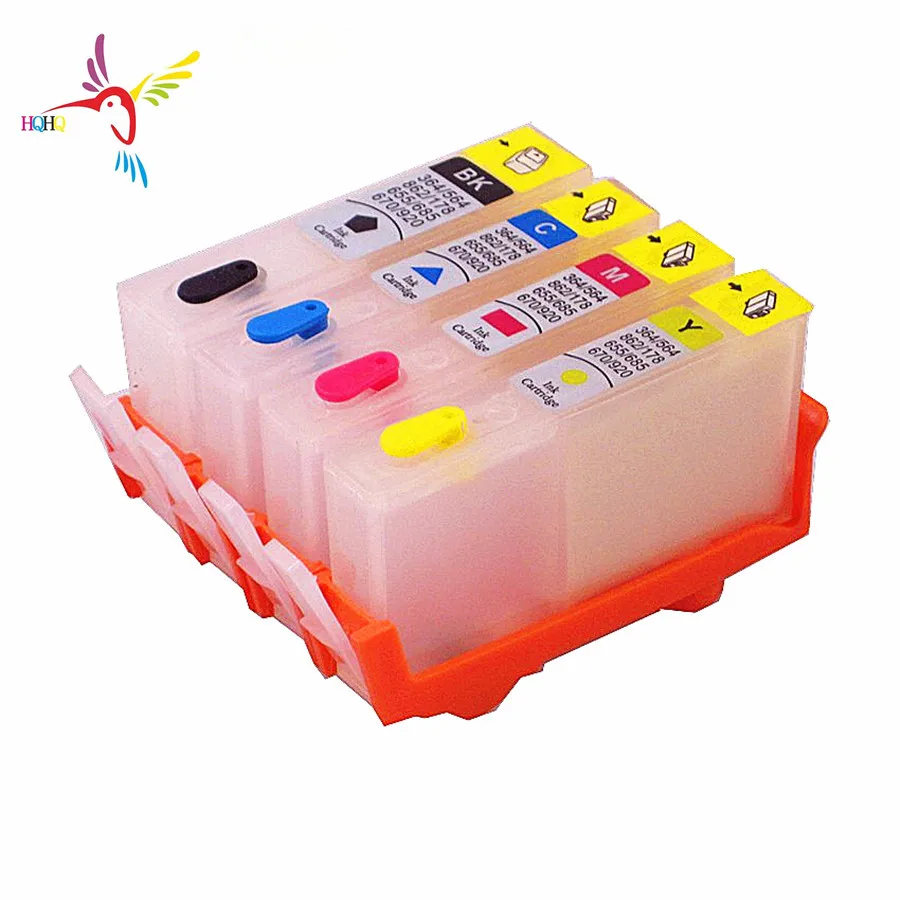 

4pcs/Set Refill Ink Cartridge 920 With Permanent Chip for HP Officejet 6000 6500 6500A 7000 7500 7500A Printers