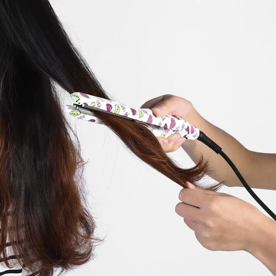 Профессиональный электрический выпрямитель для волос гофрированный утюжок