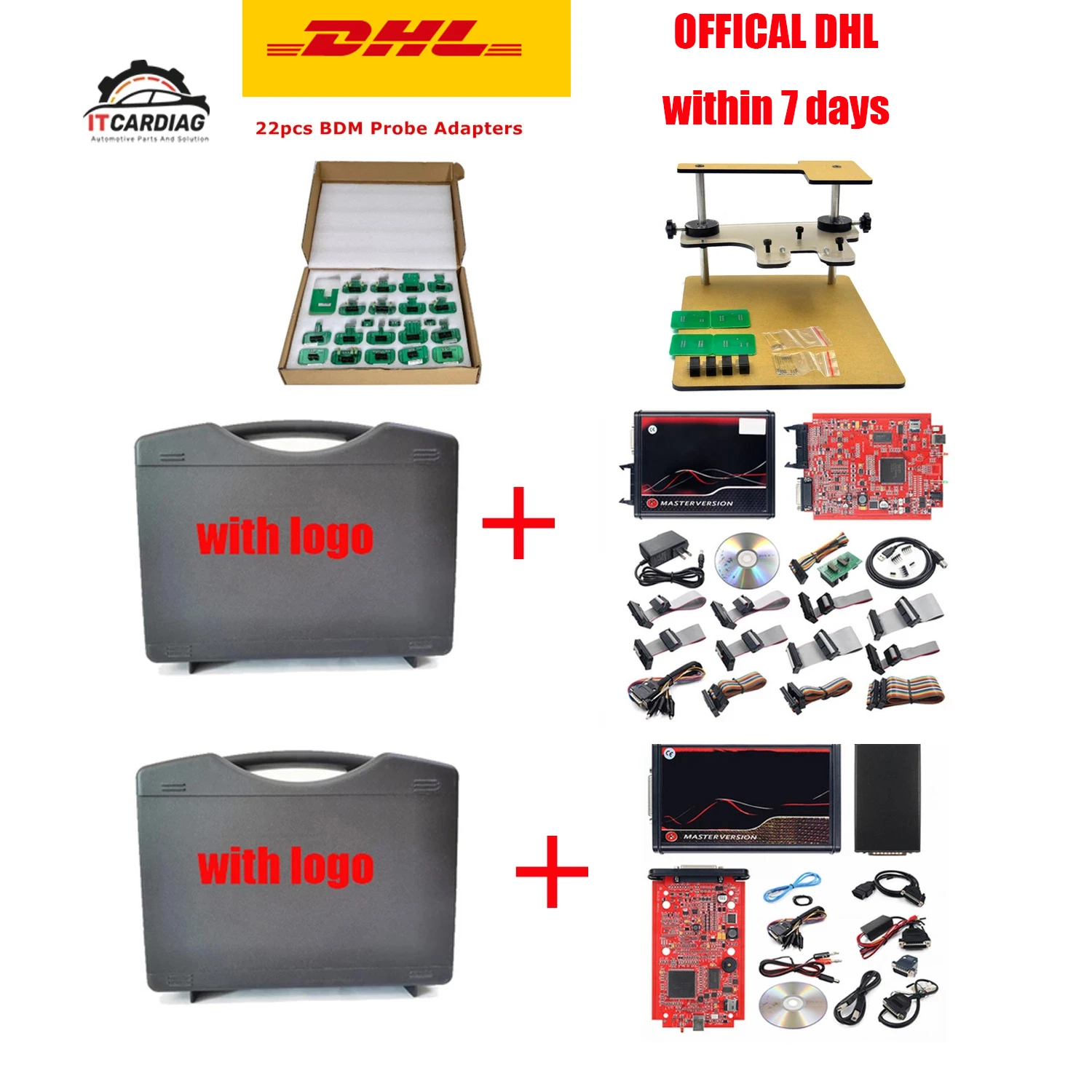 Полный комплект для Ktag V7.020 KESS V2.8 V2 V5.017 SW V2.25 v2.47 4 LED BDM Рамка 22 шт. адаптеров проектор