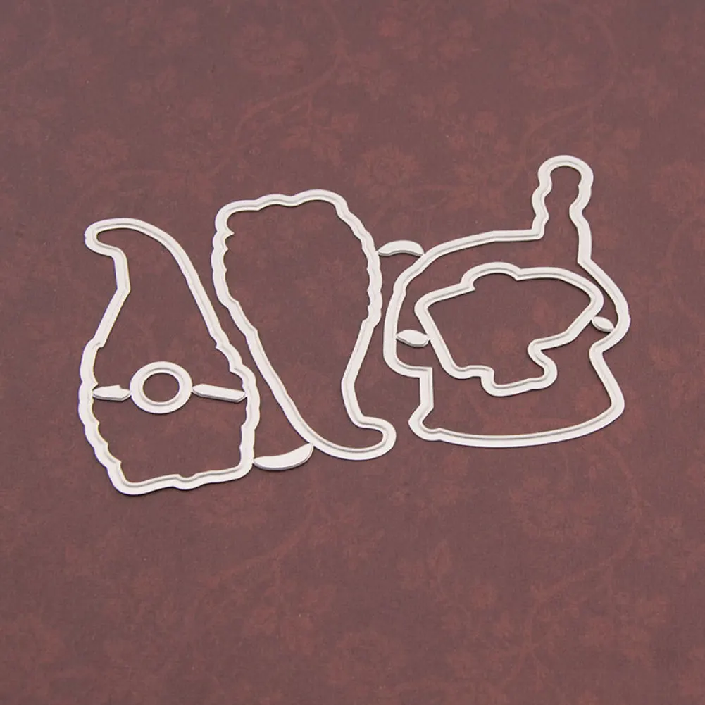 Новинка 2020 металлические штампы для вырезания и наборы Санта Клаус грибы