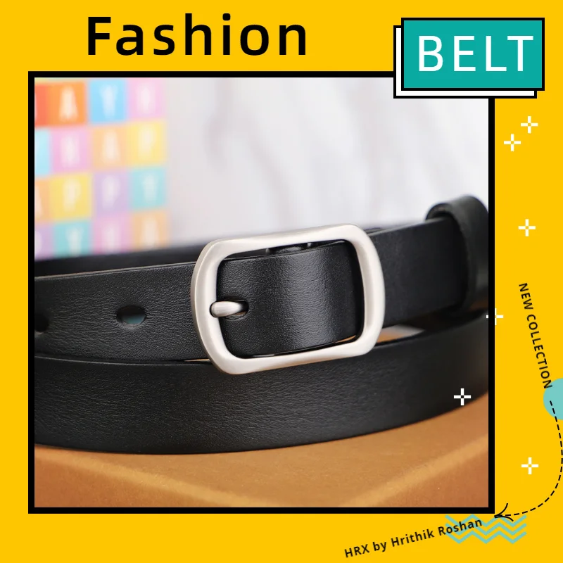 Belts for Women Pin Buckle Thin Leather Fashion All-match Casual Retro Belt Jeans Waistband Designer Belts High Quality Cowskin