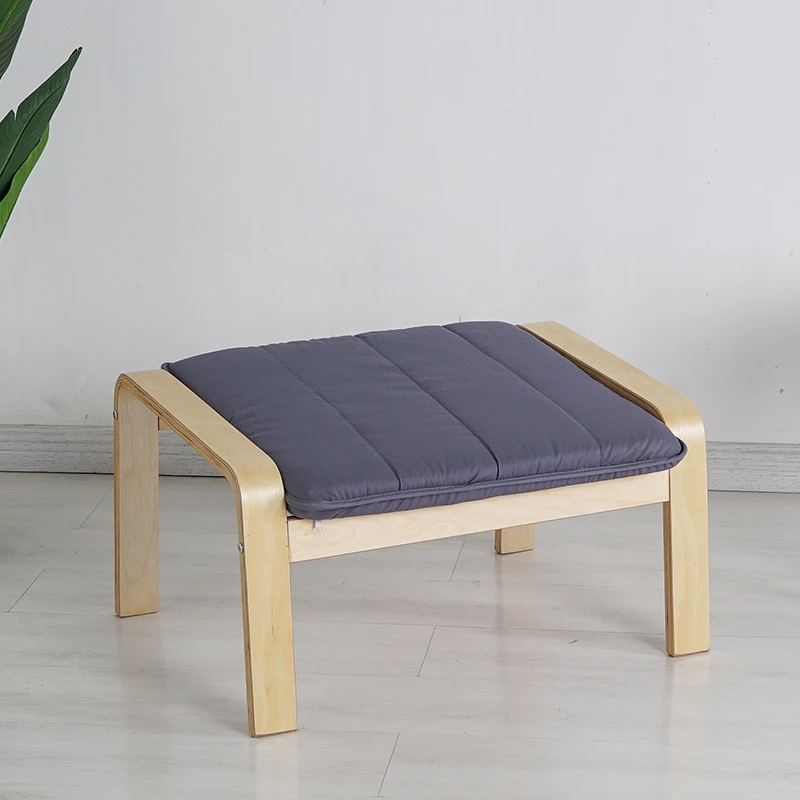 Удобный деревянный табурет для оттоманской ног с подушкой мебель гостиной
