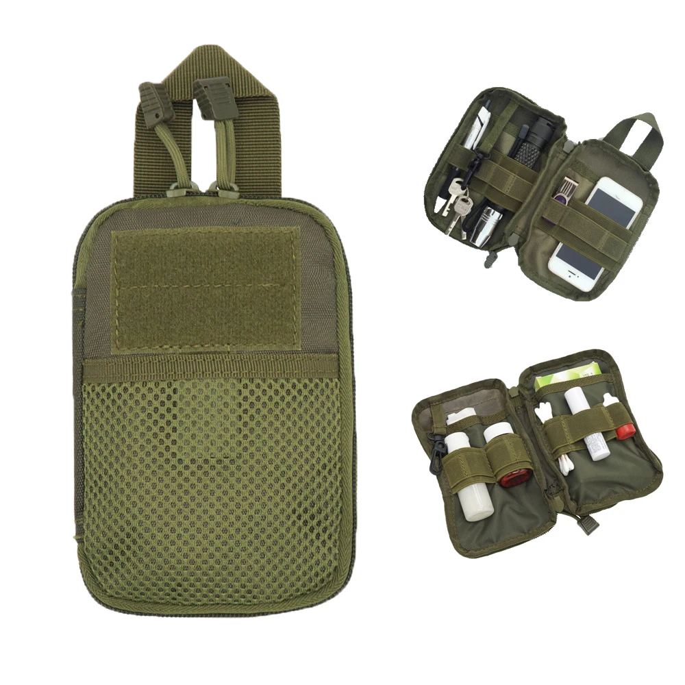 Военный EDC Molle мешок сетки инструменты аксессуары сумки 1000D нейлон Тактические поясные охотничьи сумки Открытый фонарик журнал карман