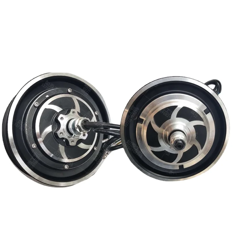 

10-дюймовый мотор для скутера 36 в 48 в 500 Вт, дисковый тормоз, мотор для электромобиля.