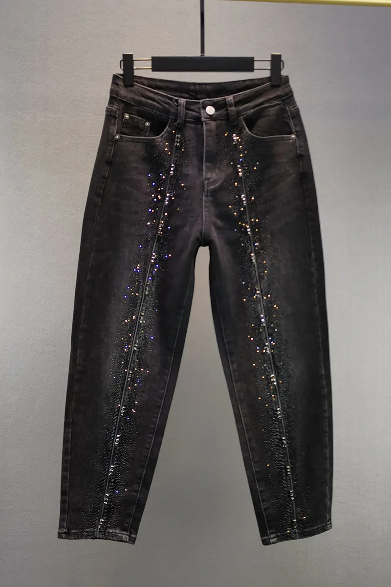 

Street Jeans Women's 2020 Autumn and Winter New High Waisted Loose Cowboy Pants Jeans Girls Denim Pants Female Jean Trouser