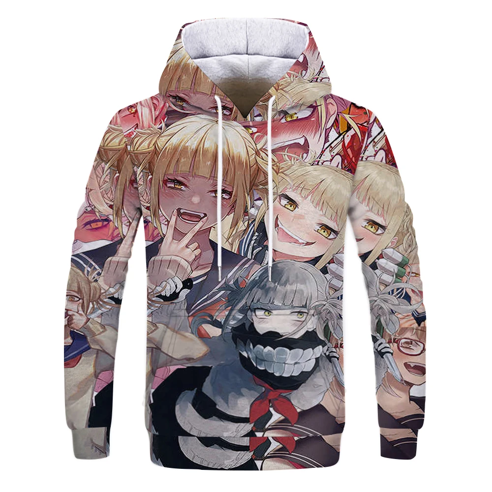 

Newest Anime My hero academia 3D Hoodies Men/Women Teens Fashion Beautiful Girl Hooded Sweatshirts Harajuku Long Sleeve Hoodie