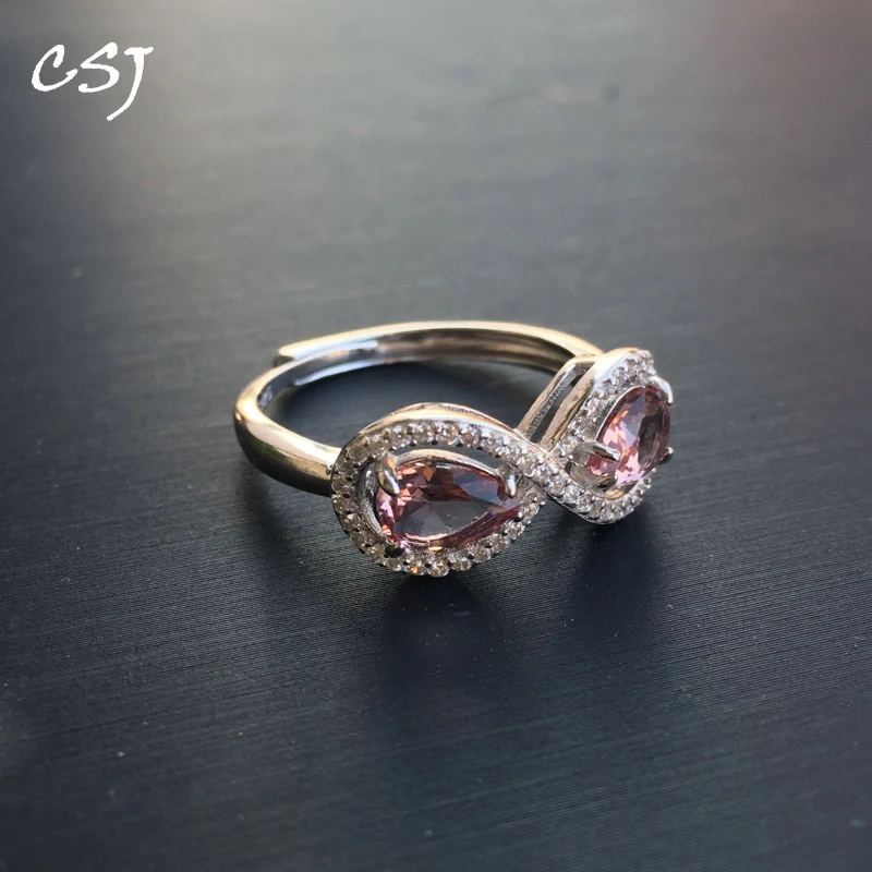 Женское кольцо с зултанитом CSJ ювелирное изделие из стерлингового серебра 925