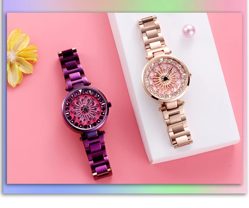 Sanda, женские кварцевые часы, креативный циферблат, разноцветные, модные часы, женские часы, подарок на день Святого Валентина, женские часы