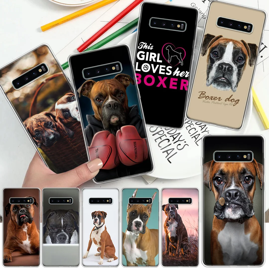 Чехол для телефона с изображением боксёра для Samsung Galaxy S21 S20 FE S22 S23 Ultra S10 Plus S9 + S8 S7 Edge S10E Lite Soft Cover Shell on.