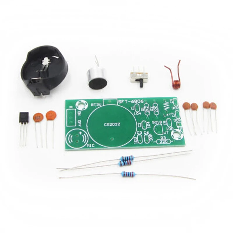 FM модуляция частоты беспроводной микрофон модуль DIY Kit передатчик доска запчасти