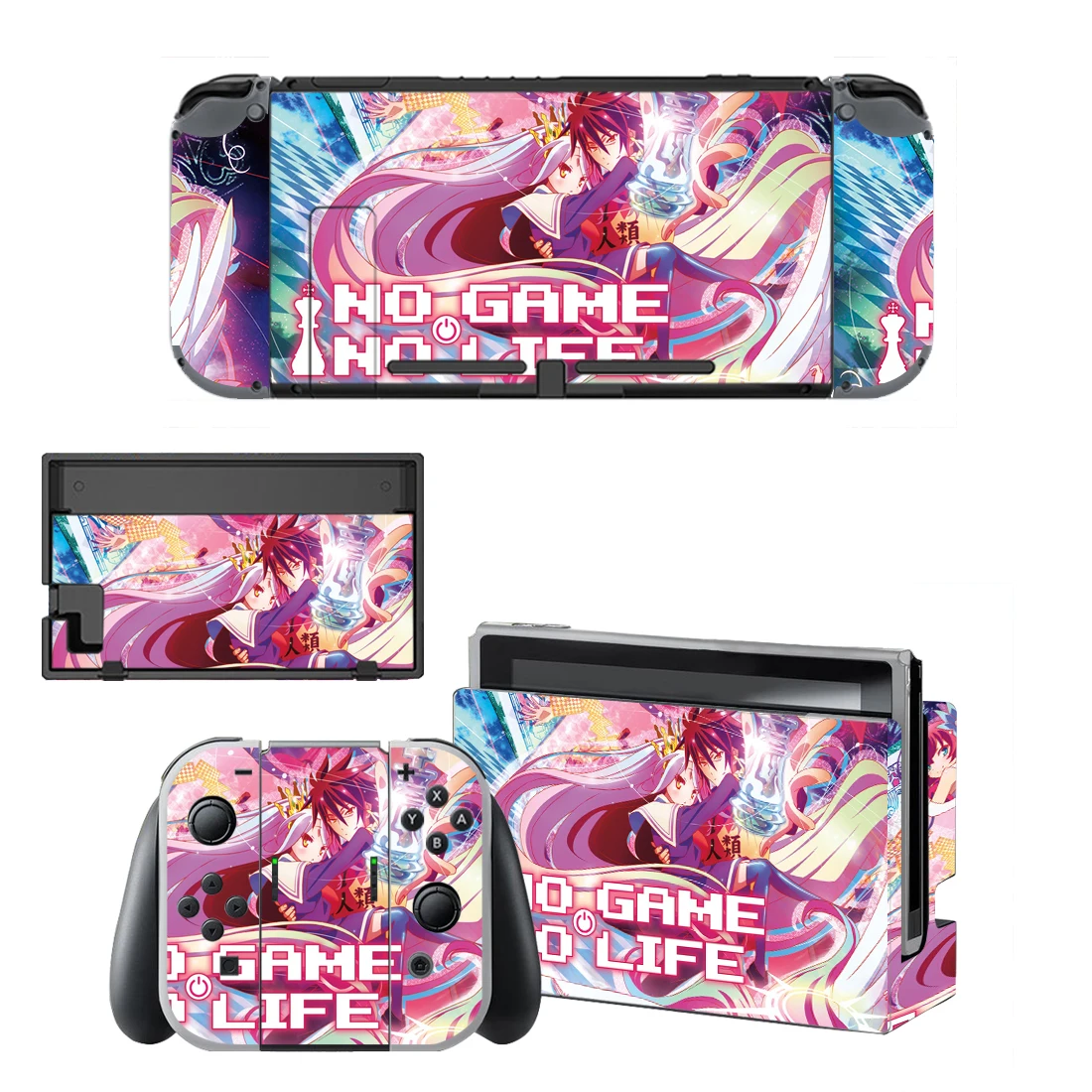 No Game No Life Film Nintendo Switch Skin Sticker NintendoSwitch stickers skin for Nintend Switch Console and Joy-Con Controller