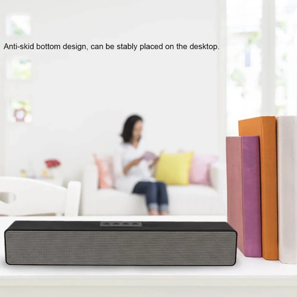 Беспроводной Bluetooth Сабвуфер Cyboris 1200 мАч 10 Вт поддержка TF/USB/Aux/микрофона|Саундбары|