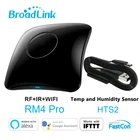 Беспроводной пульт дистанционного управления BroadLink RM4 Pro WiFi IR RF с датчиком температуры и влажности HTS2 умный дом с Alexa Google Home