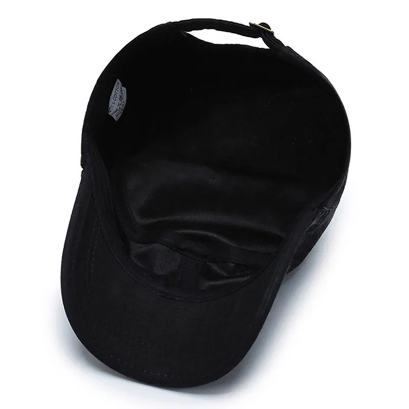 

SILOQIN Adjustable Size Men's Army Military Hats Snapback Cap Men's Retro Flat Cap Casual Cotton Sports Caps Male Bone Dad's Hat