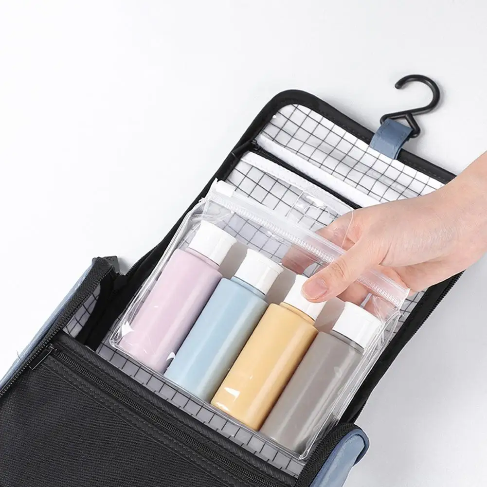 4 бутылки переносные дорожные набор герметичных сжимаемых туалетных