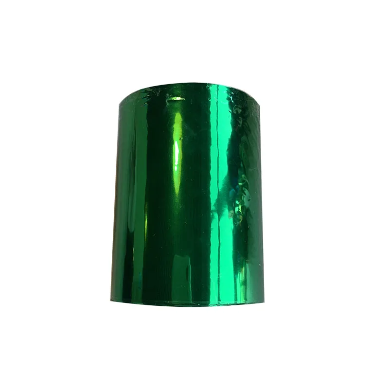 1 рулон 8," x131 ярдов/21 см x 120 м 10 цветов фольга горячего тиснения теплопередача ламинирующая салфетка золочение ПВХ визитная карточка тиснение - Цвет: green