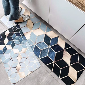 waterproof oilproof kitchen mat antislip bath mat soft bedroom floor mat living room pvc leather carpet doormat kitchen rug free global shipping
