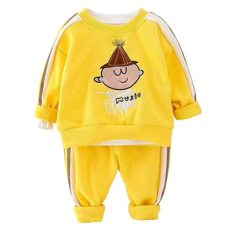 Новинка Весенняя Детская Хлопковая одежда для маленьких мальчиков и девочек