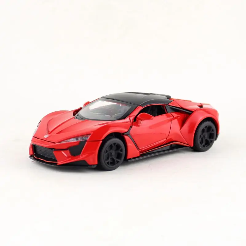 1:32 Масштаб/литая модель игрушечного автомобиля/Lykan Hypersport/звук и светильник/серия