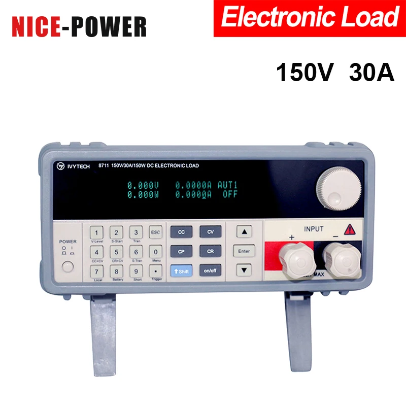 

Digital Battery Capacity Tester Voltmeter Adjustable Constant Current Electronic Load Discharge Capacity Tester 150V 30A 150W
