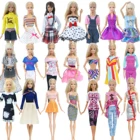 Один лот = 5 комплектов случайно выбирать Модный женский наряд модная одежда блузка брюки шорты брюки юбка Одежда для кукол Барби игрушки