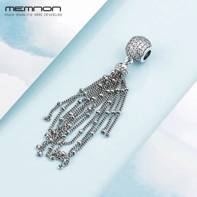 Весенняя Очаровательная подвеска кисточка Memnon шармы из стерлингового серебра 925