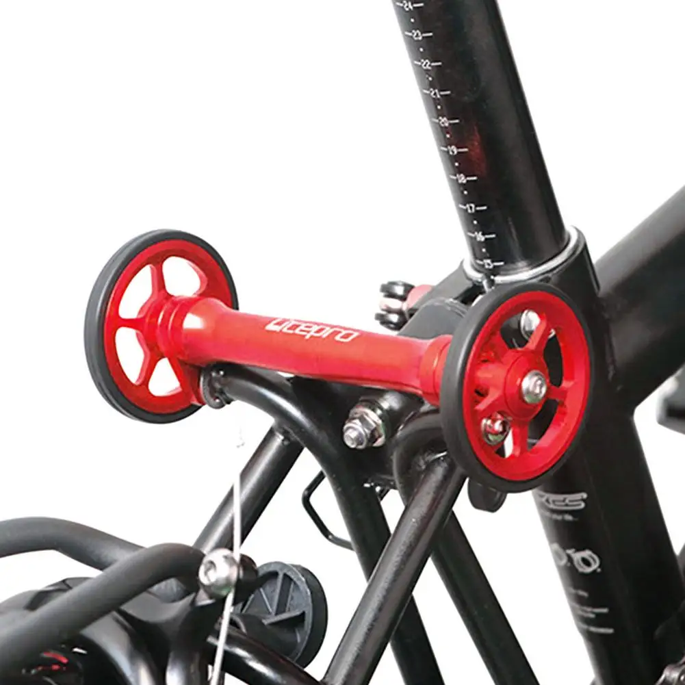 

Folding Bicycle Racks Easy Wheel Extension For Brompton Bike Foldable Bike Rear Cargo Rack Extension Rod Telescopic Bar Extender