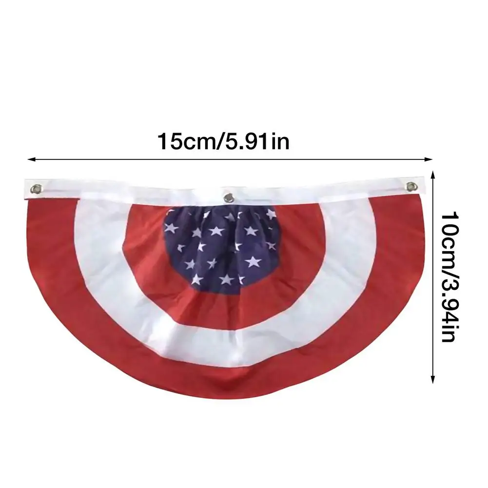 Винтажный флаг с вышивкой в форме флага американского Дня независимости мятой