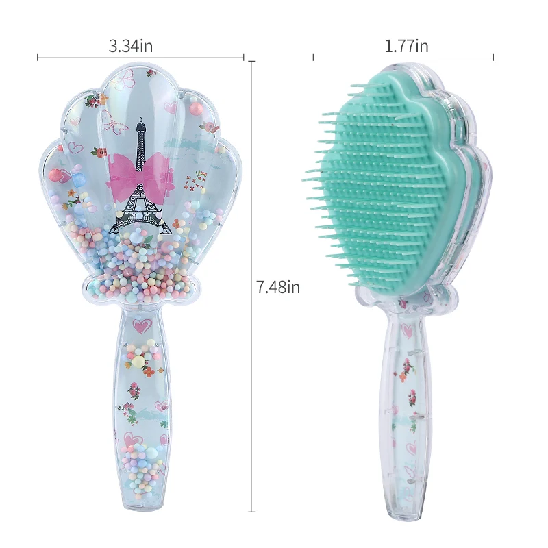 The New Hair Care Cute Cartoon Rainbow Comb Portable Shell Airbag Massage Transparent Hairdressing Brush |