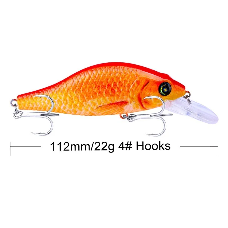 

Minnow6 color lure bait Minnow plastic bionic bait 11.2cm/22g
