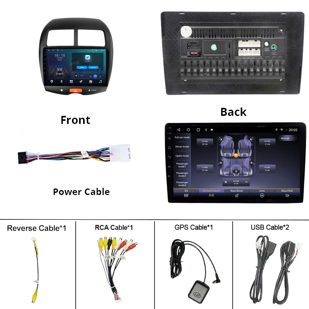 

2DIN Android 10.0 Car Radio For Mitsubishi ASX 2010-2016 GPS Car Multimedia Player Auto Radio DSP Stereo Receiver Car Video IGO
