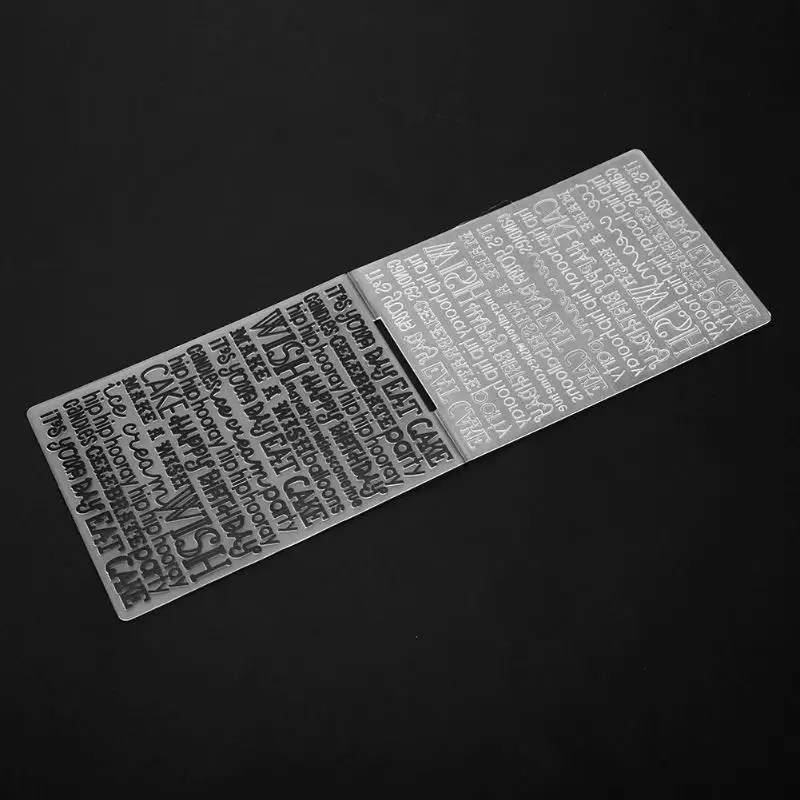 Тиснение папка буквы пластиковые режущие штампы шаблон для DIY скрапбукинга