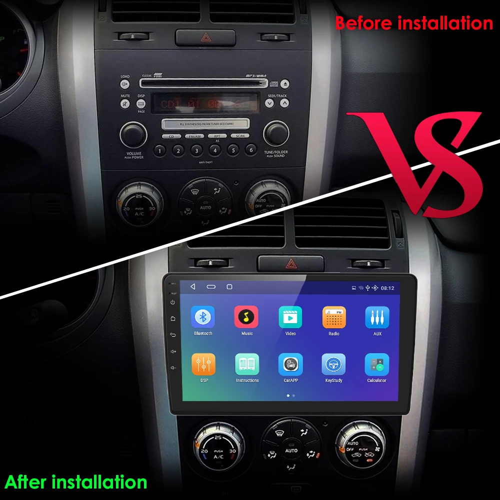 Автомагнитола для SUZUKI Grand Vitara мультимедийный видеоплеер на платформе Android 10 с GPS