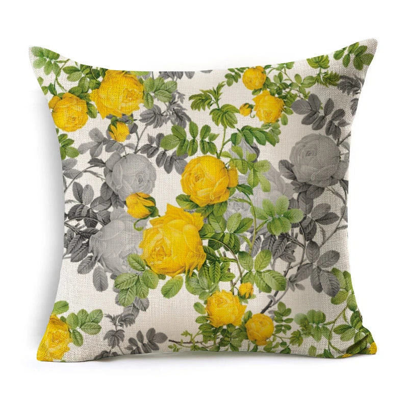 1 шт красочные цветы шаблон хлопок льняная Подушка покрытие автомобиля на