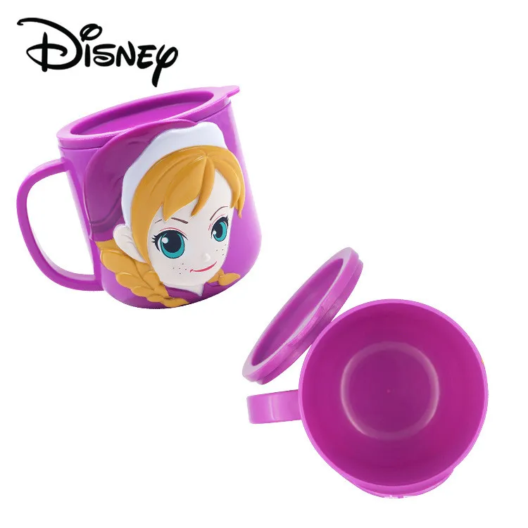 

New Disney Children Cartoon 3D Drinking Cup With Lid Baby Mouthwash Cup Safety BPA Free Boy Girl Home Student Mug