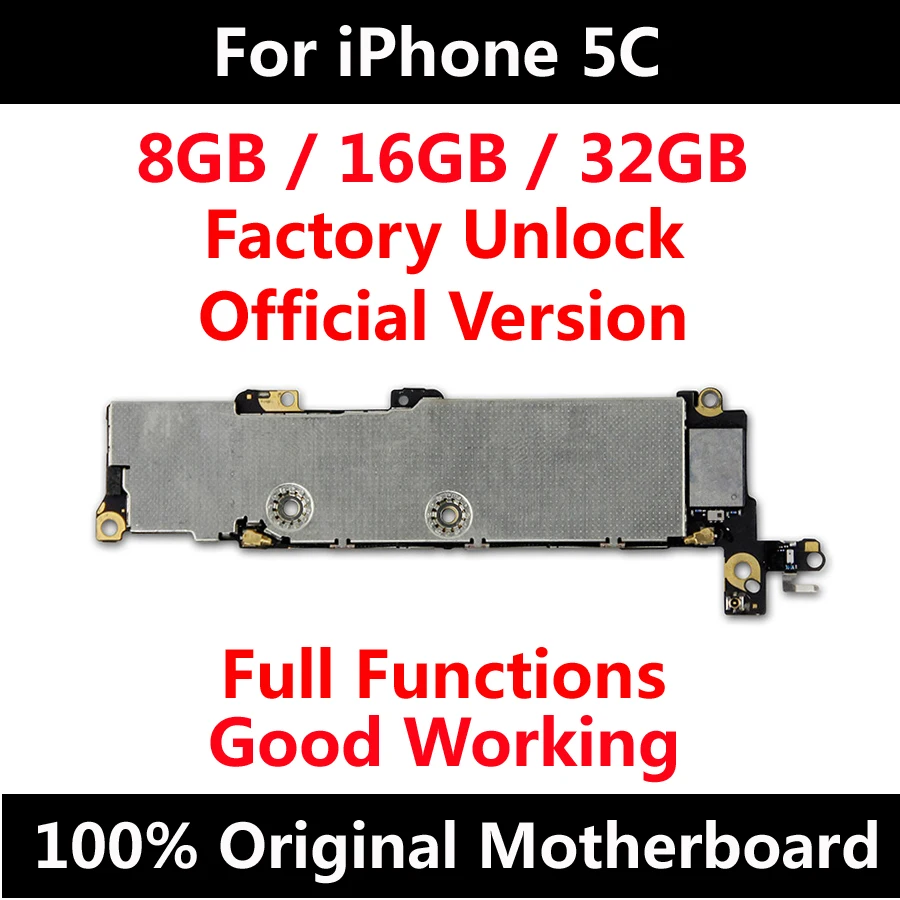 8 ГБ 16 ГБ 32 ГБ для официального iPhone 5C оригинальная материнская плата Заводская разблокировка материнская плата полная функция IOS Хорошая рабочая материнская плата