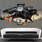 5 шт., декоративные картины на холсте темные постеры