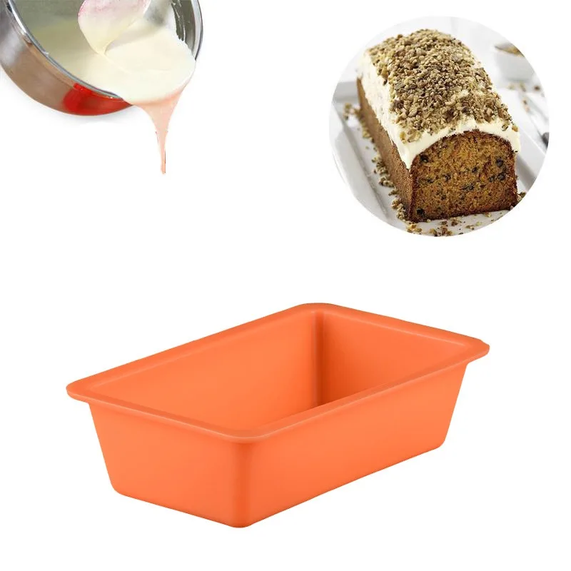 Прямоугольная силиконовая форма антипригарная для тостов тортов хлеба выпечки