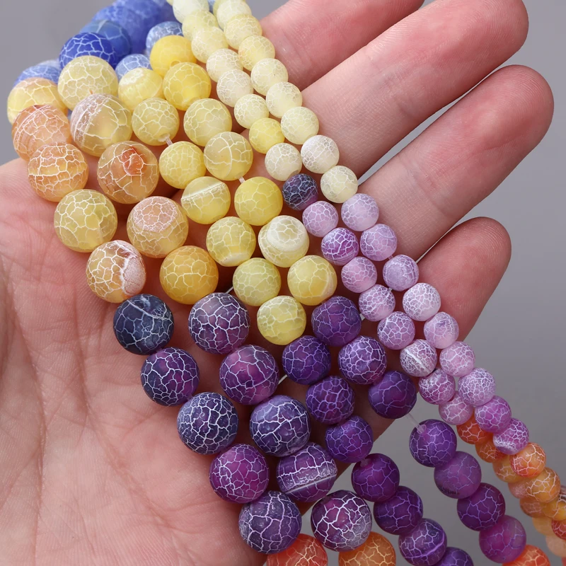 

6/8/10mm Natural Stone Spacer Beads Round Rose Red Tiger Eye Loose Beads For Needlework Jewelry DIY Making Bracelet