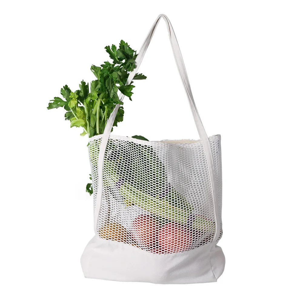 

Large Capacity Tote Bag Tote Bag Canvas Nylon Mesh Three-dimensional Shopping Bag Beach Bag